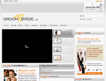 Tablet Screenshot of groomnbride.ca